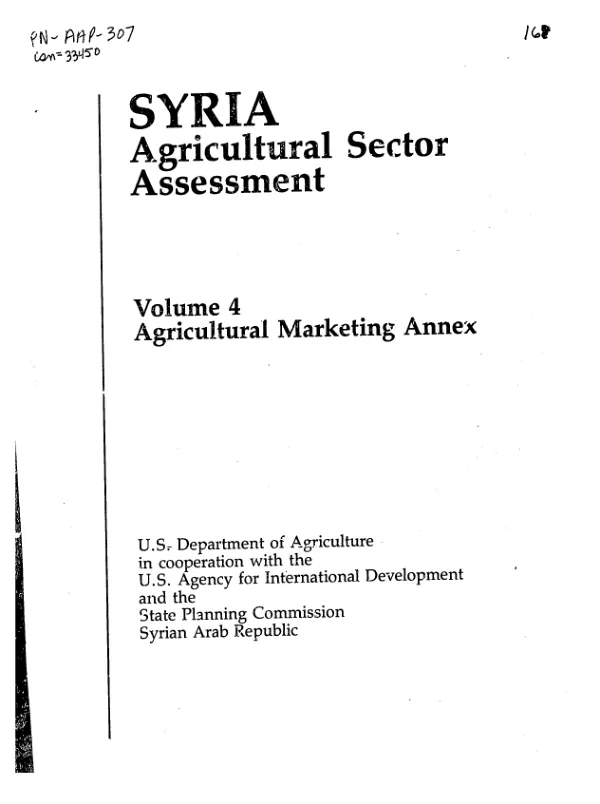 Agricultural marketing annex