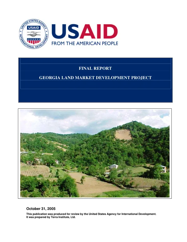 Forestry and related issues : an AID discussion paper