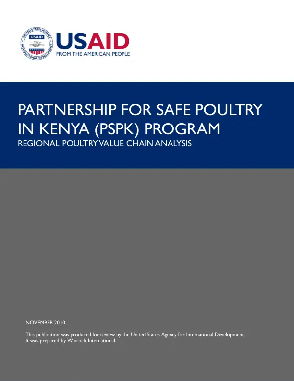 Regional poultry value chain analysis