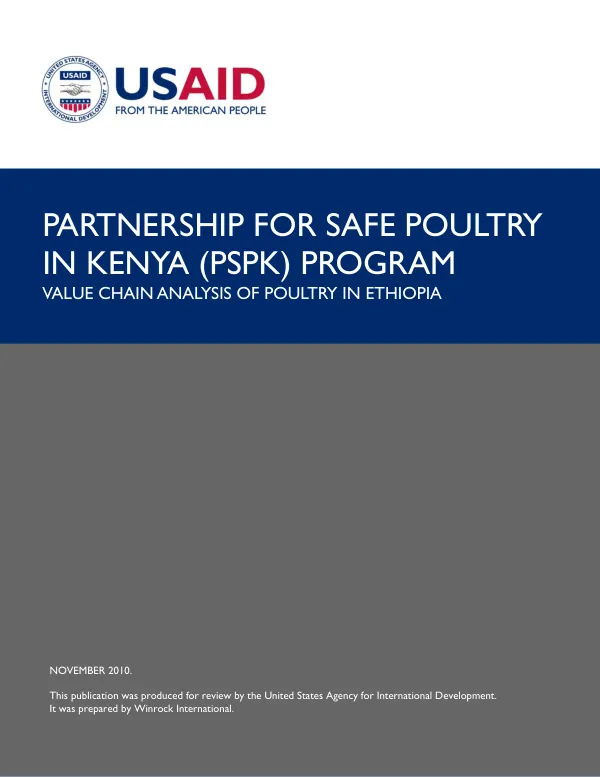 Value chain analysis of poultry in Ethiopia