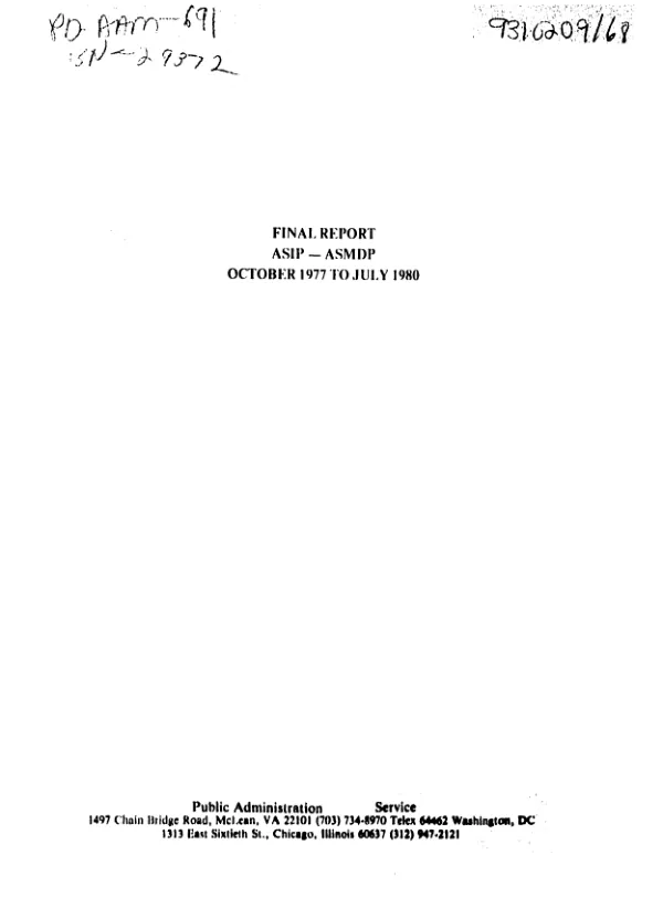 Disaster relief case report : Tunisia floods, March 1973