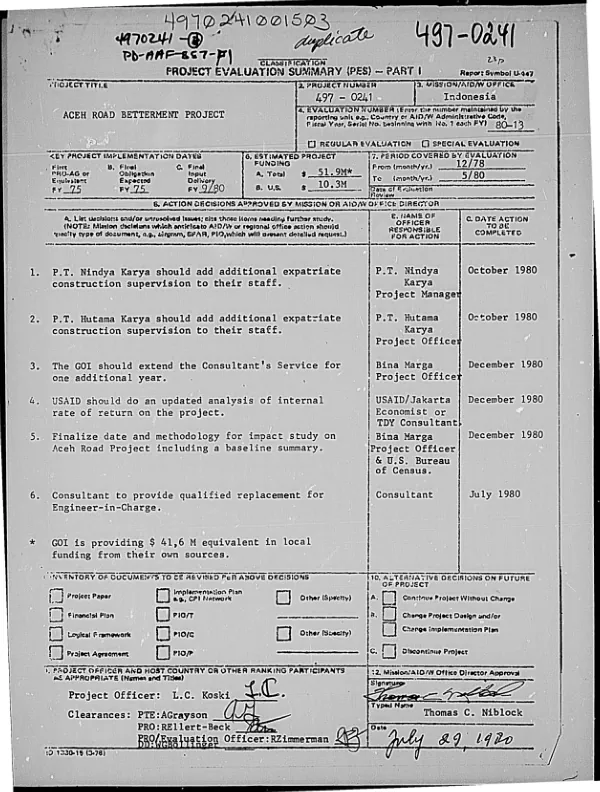 CONSERVATION AND PROTECTION OF SOILS OF THE TROPICS, REPORT, 1972/1973