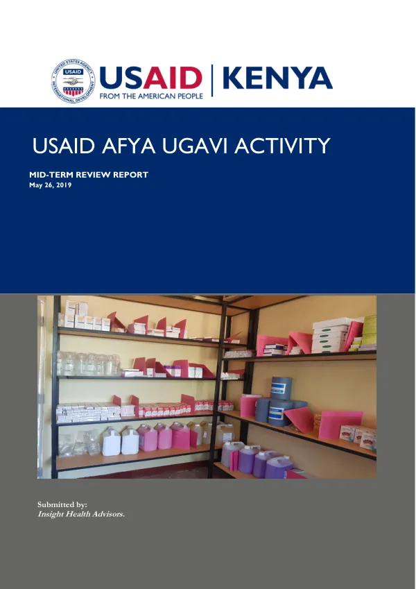 Afya Ugavi Mid Term Review Report 2019