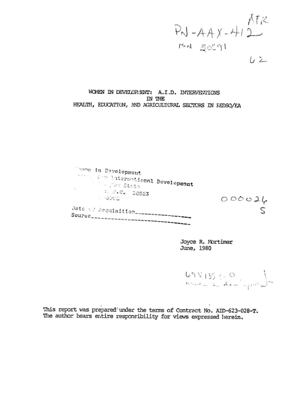 Population dynamics and family planning; annul report, 1969/1970