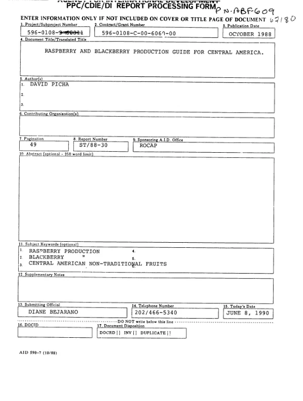 Sources for the investigation of Peruvian agrarian history