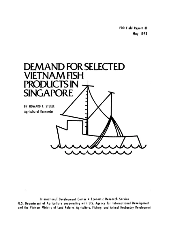 Demand for selected Viet-Nam fish products in Singapore