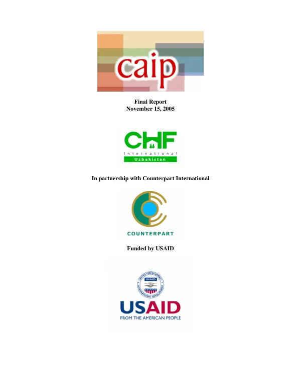 CAIP : final report
