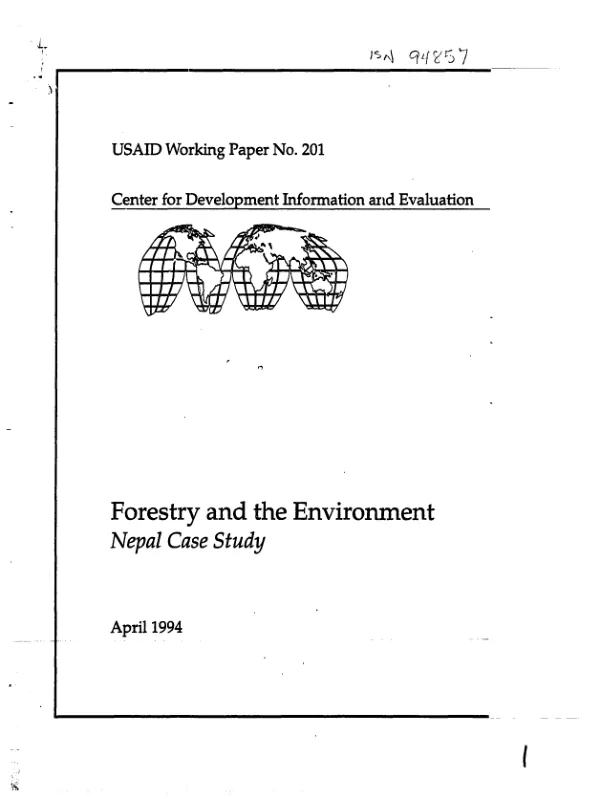 Forestry and the environment : Nepal case study