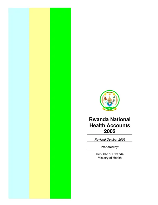 Rwanda national health accounts 2002