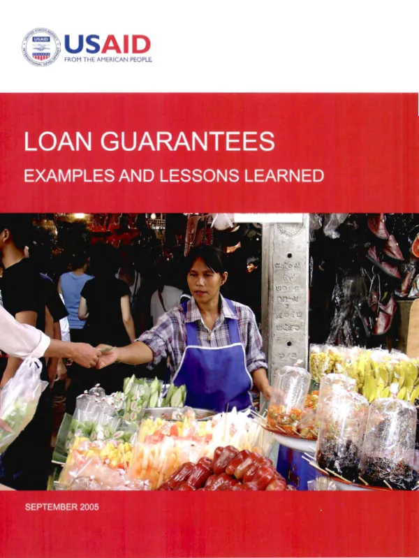 Loan guarantees : examples and lessons learned