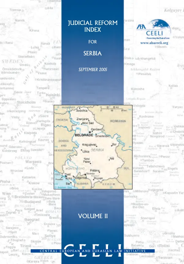 Judicial reform index for Serbia : volume II