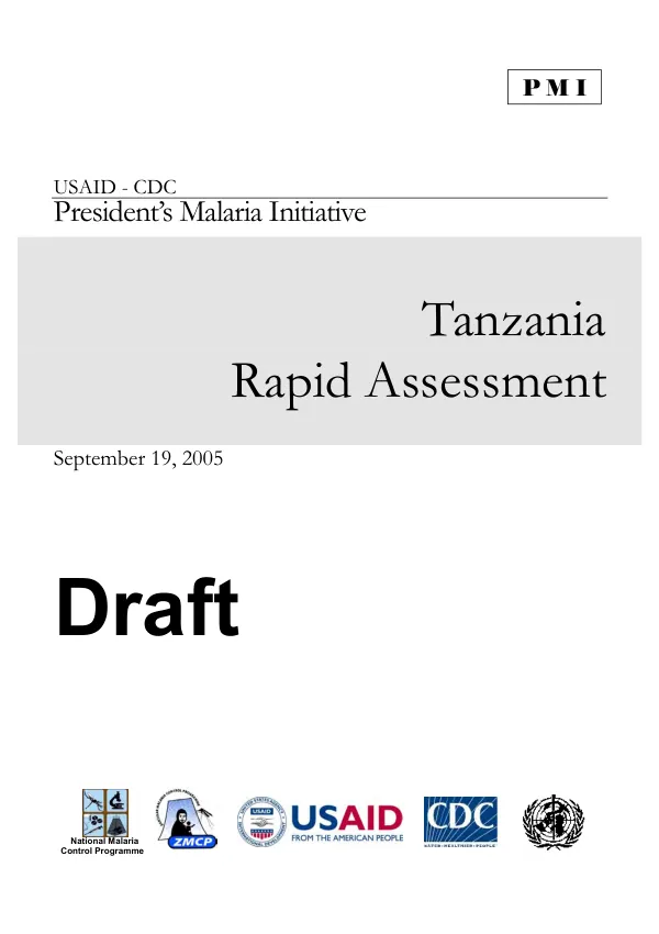 Tanzania rapid needs assessment