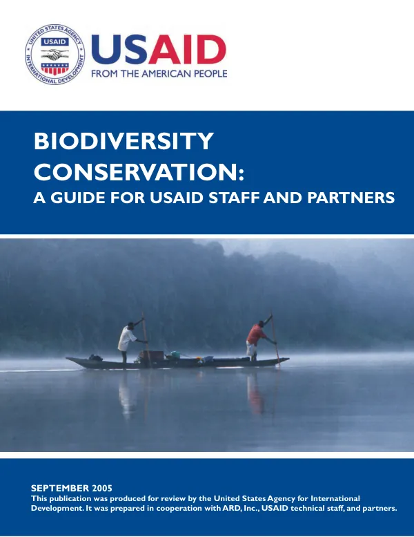Biodiversity conservation : a guide for USAID staff and partners
