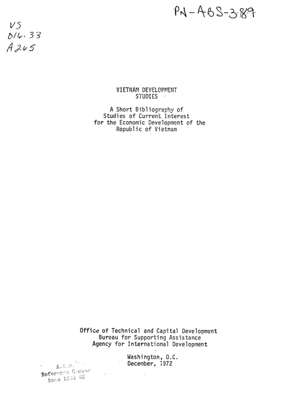 Case studies of evaluation and monitoring in AID projects : a handbook