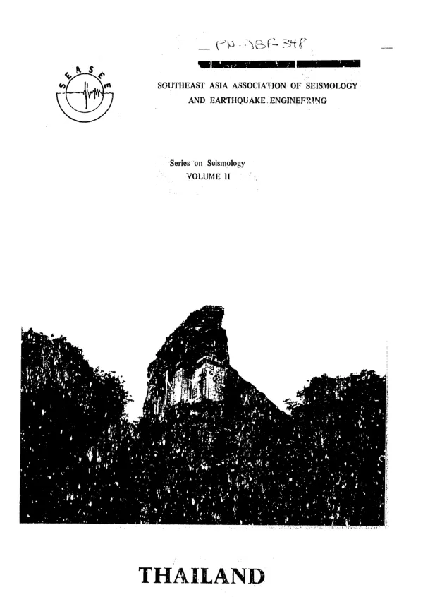 Series on seismology. V. 2. Thailand