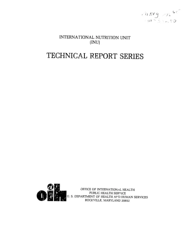 Guidelines for the design and organization of health sector nutritional status surveillance