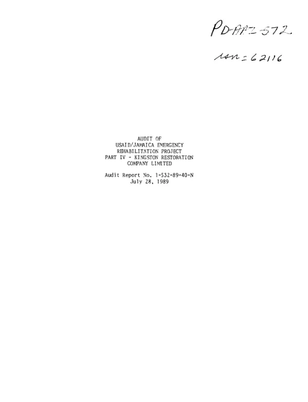 Feasibility of a grain price stabilization program in Haiti