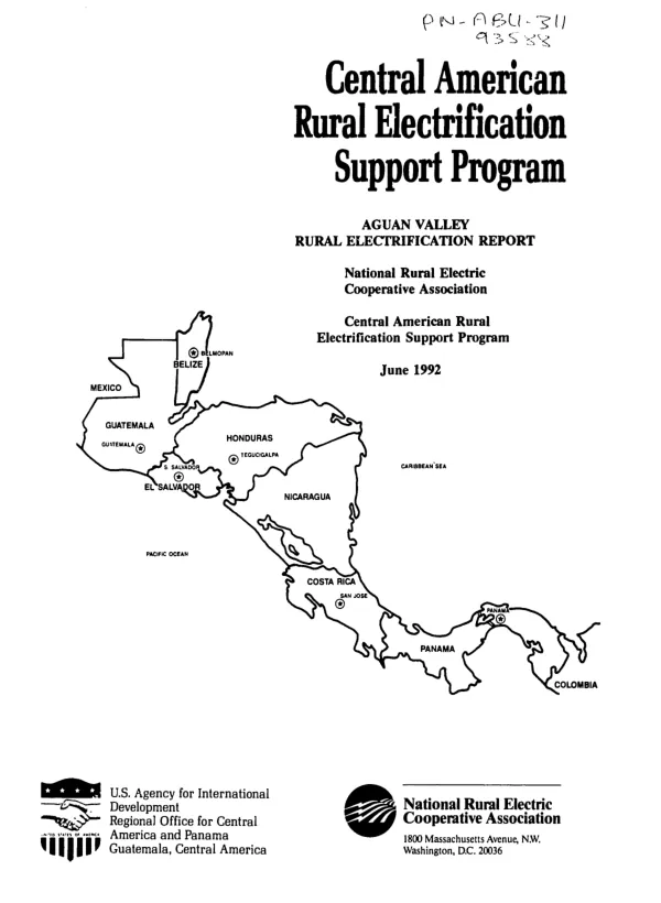 Aguan Valley : rural electrification report