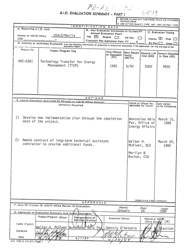 Assessment of the diagnostic analysis workshops : a review of the materials and methods used in 1984 Sri Lanka DA workshop and follow-up with former trainers and participants in Sri Lanka, Bangladesh and India