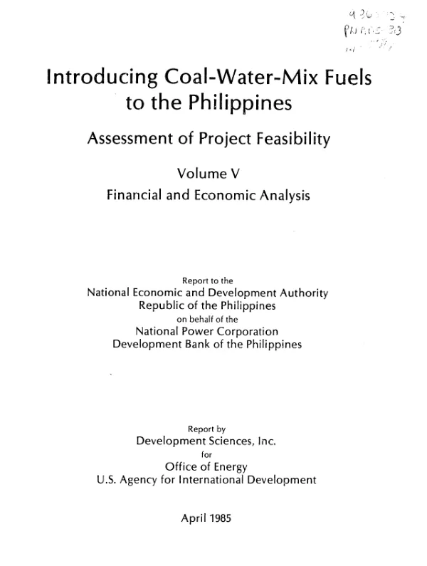 Financial and economic analysis
