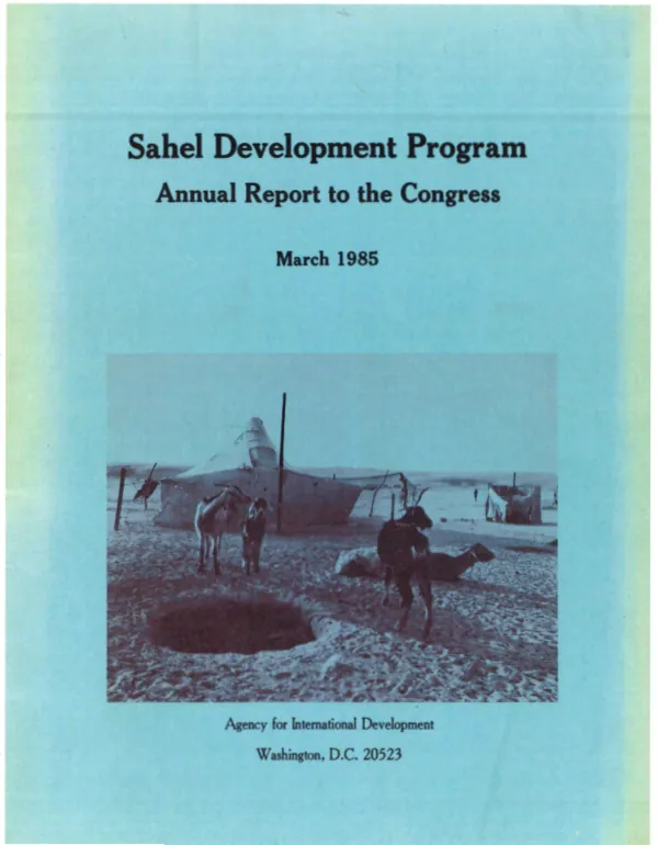 Sahel development program : annual report to the Congress