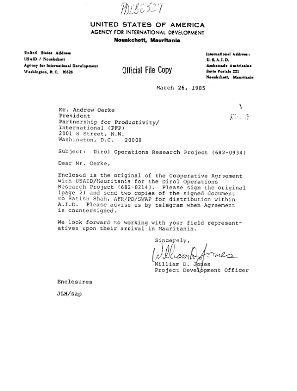 Dirol operations research project (682-0934)