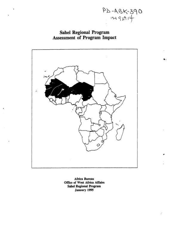 Sahel regional program : assessment of program impact