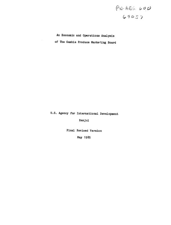 Report on the groundwater resources of project-B, Caymanas area, St. Catherine