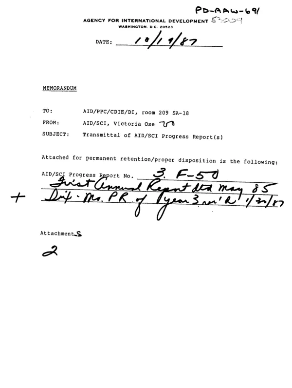 AID letter of understanding strengthening financial markets project to Bolivian Stock Exchange