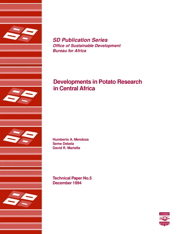 Developments in potato research in Central Africa -- project evaluation : Programme Regional d'Amelioration de la Culture de la Pomme de Terre en Afrique Centrale (PRAPAC)