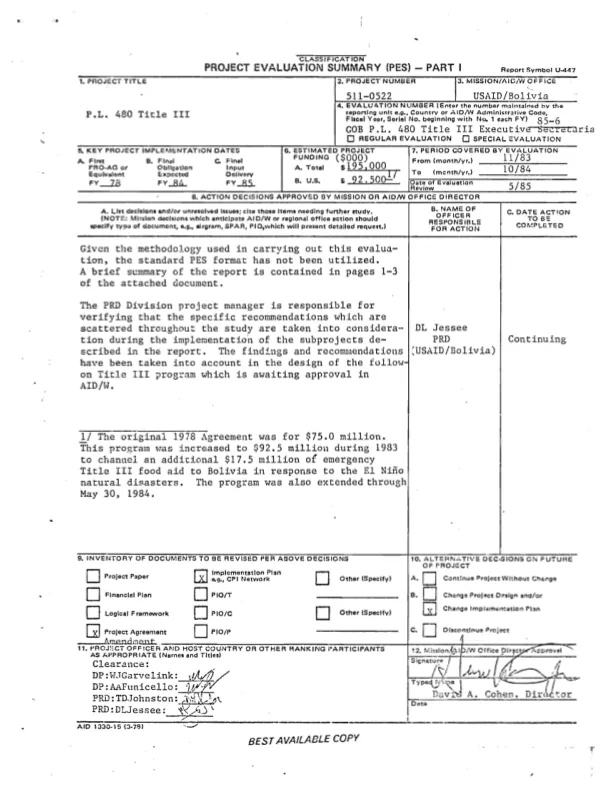 Cooperative agreement no. 511-0596-A-00-9251-00 between AID and the Fundacion Boliviana para la Capacitacion Democratica y la Investigation (FUNDEMOS) to support a program of micro-enterprise policy reform
