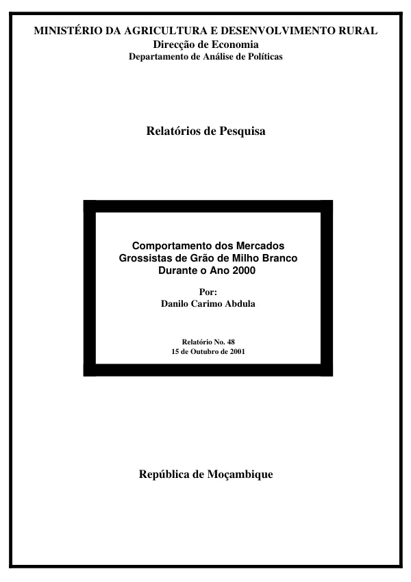 CTTA : Honduras pilot project institutionalization study