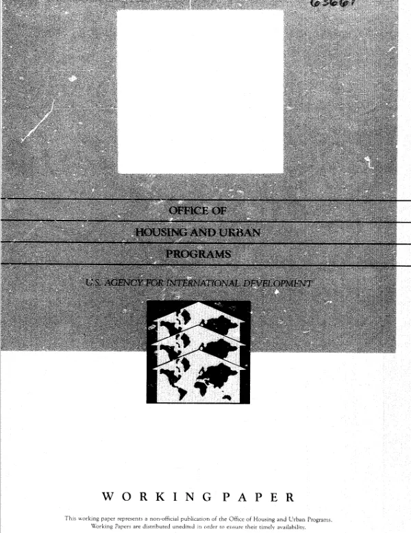 The housing process in Port-au-Prince, Haiti : final report
