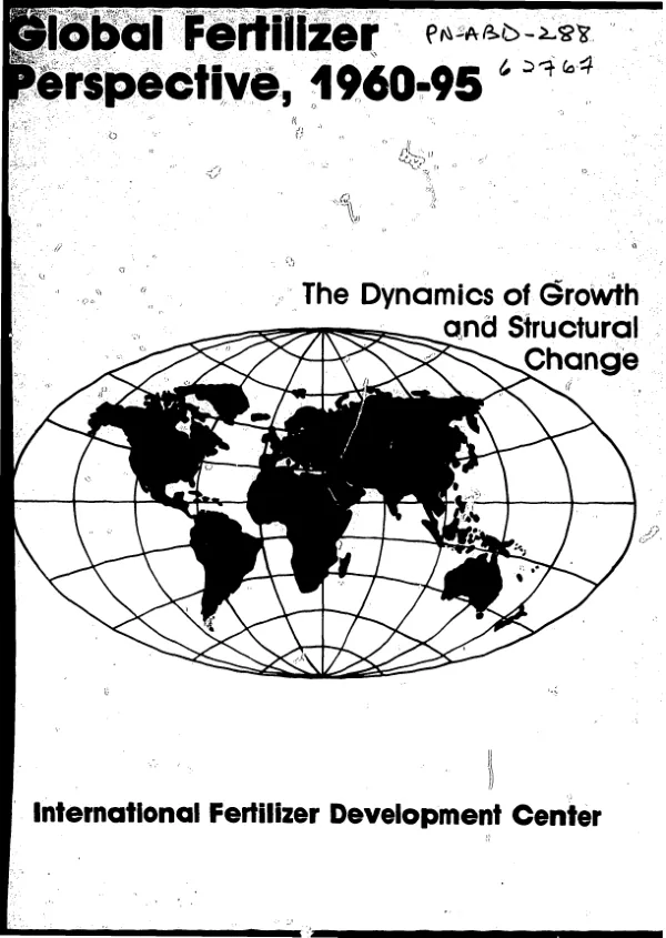 Global fertilizer perspective, 1960-95 : the dynamics of growth and structural change