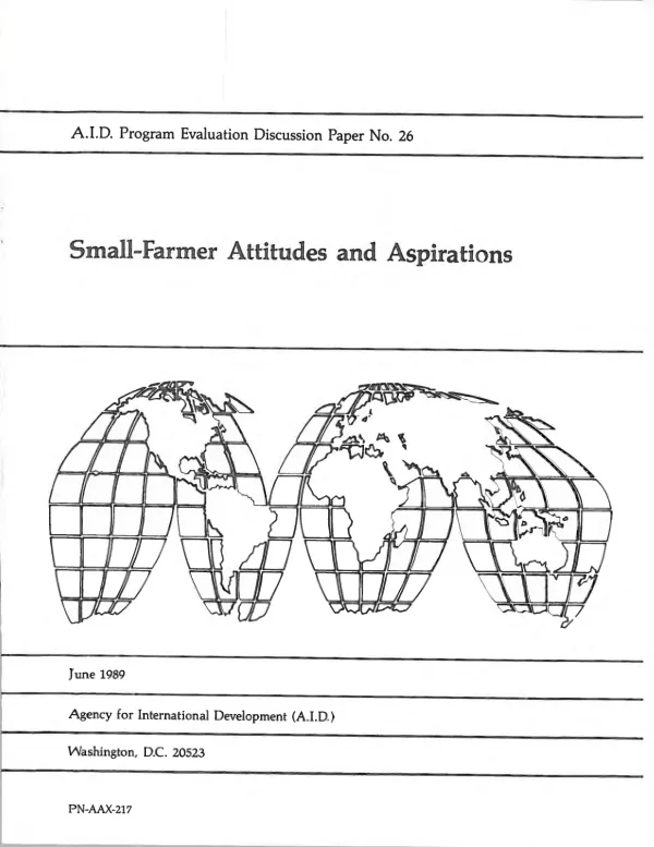 Small-farmer attitudes and aspirations