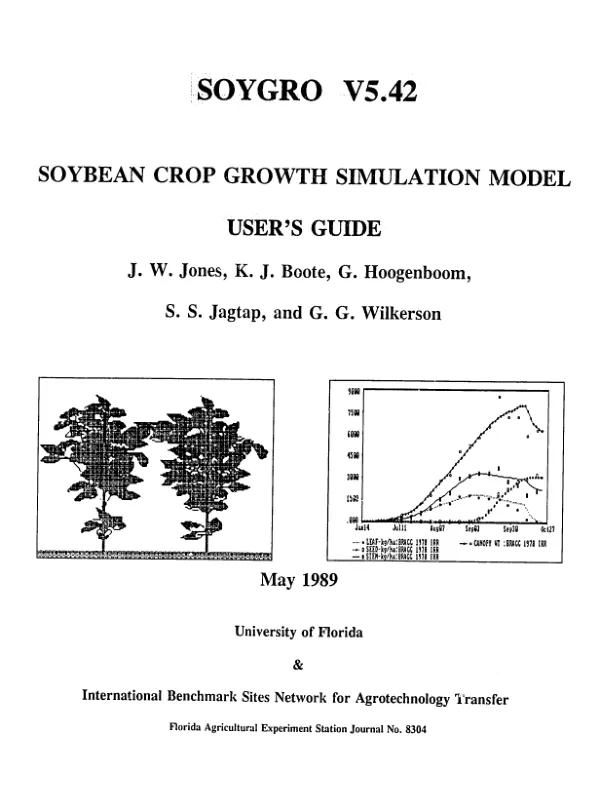 SOYGRO V5.42 [version 5.42] : soybean crop growth simulation model -- user"s guide