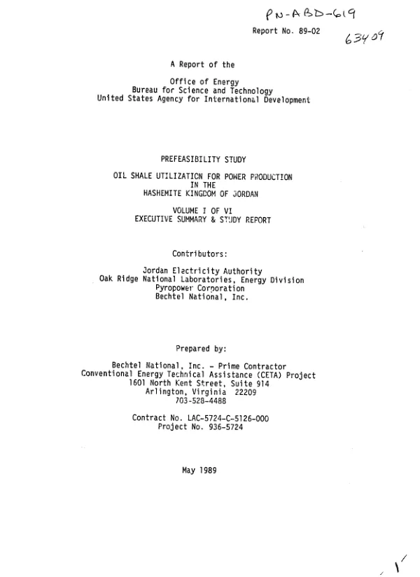 Executive summary and study report