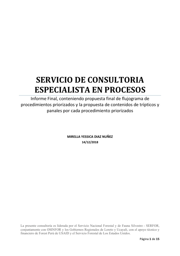 Especialista en Procesos