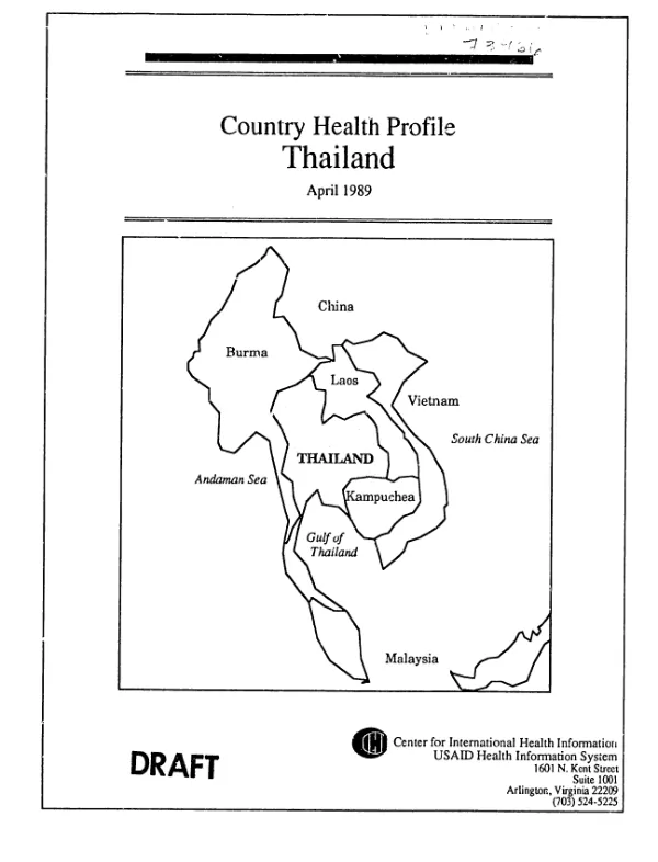 Country health profile : Thailand