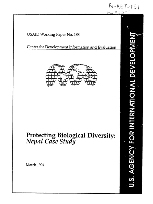 Protecting biological diversity : Nepal case study