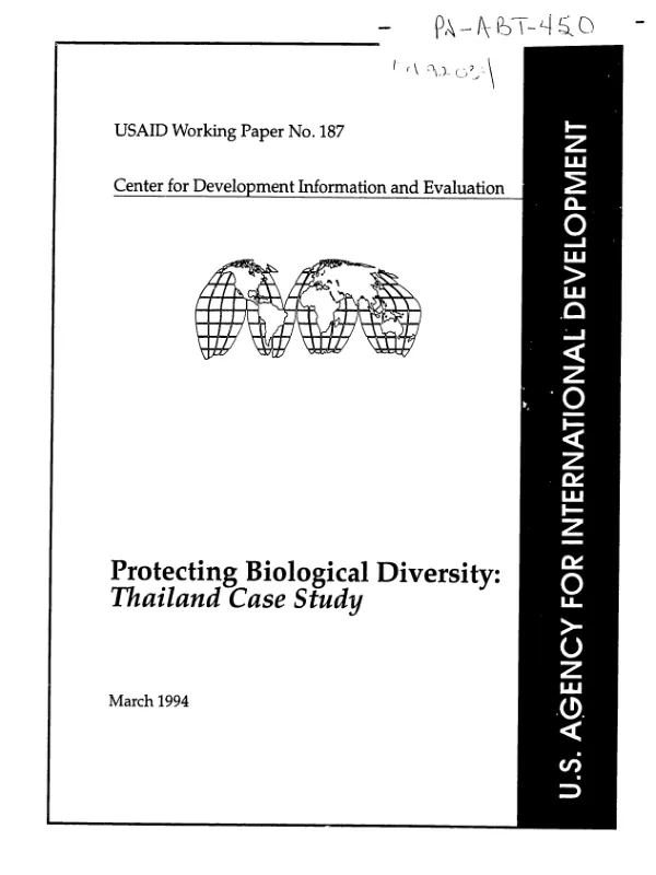 Protecting biological diversity : Thailand case study