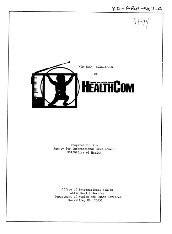 Mid-term evaluation of HEALTHCOM, communication for child survival project