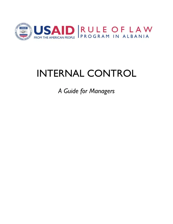 Internal control : a guide for managers
