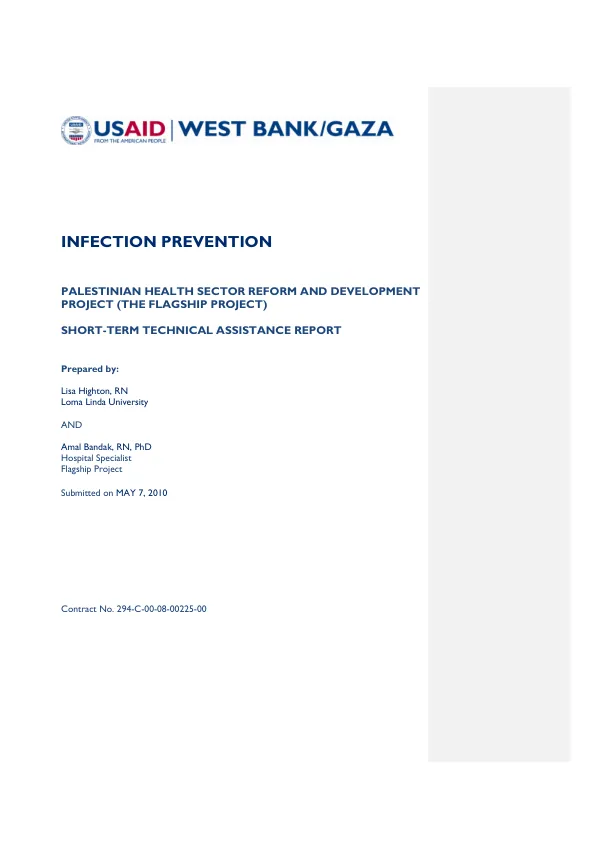 Infection prevention