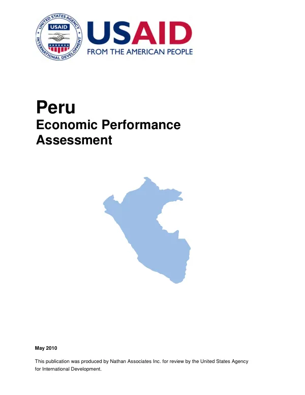 Peru : economic performance assessment
