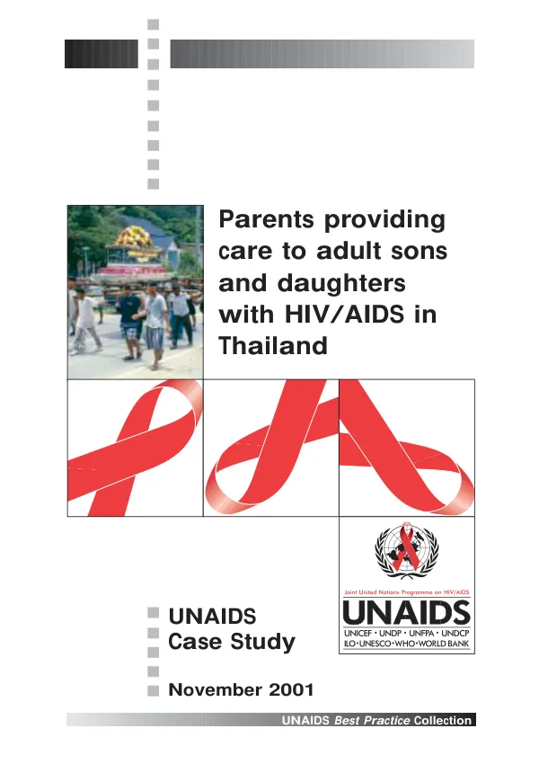Parents providing care to adult sons and daughters with HIV/AIDS in Thailand