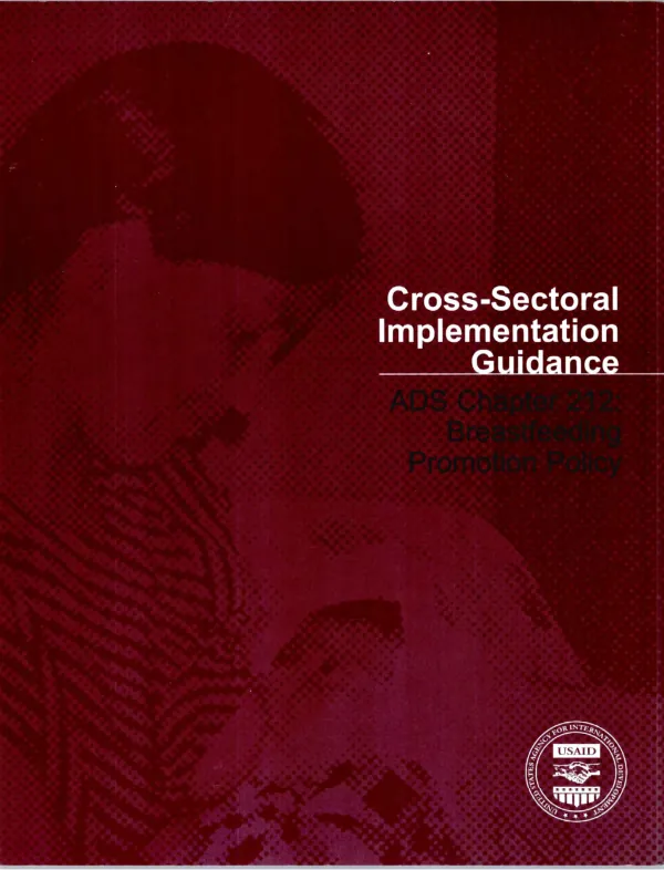 Cross-sectoral implementation guidance ADS 212 : "breastfeeding promotion policy"
