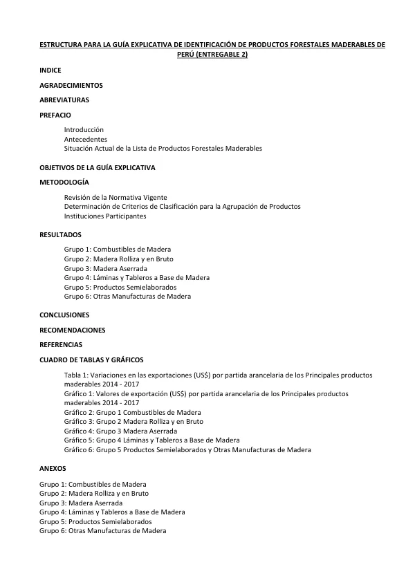 Asesoría y Acompañamiento en la Difusión y Capacitación a los Diversos Actores de la Cadena Productiva sobre la Lista de Productos Foretales Maderables