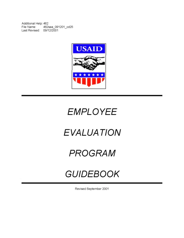 Employee evaluation program guidebook