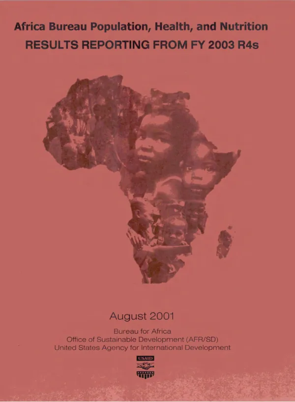 Africa Bureau population, health, and nutrition results reporting from FY 2003 R4s